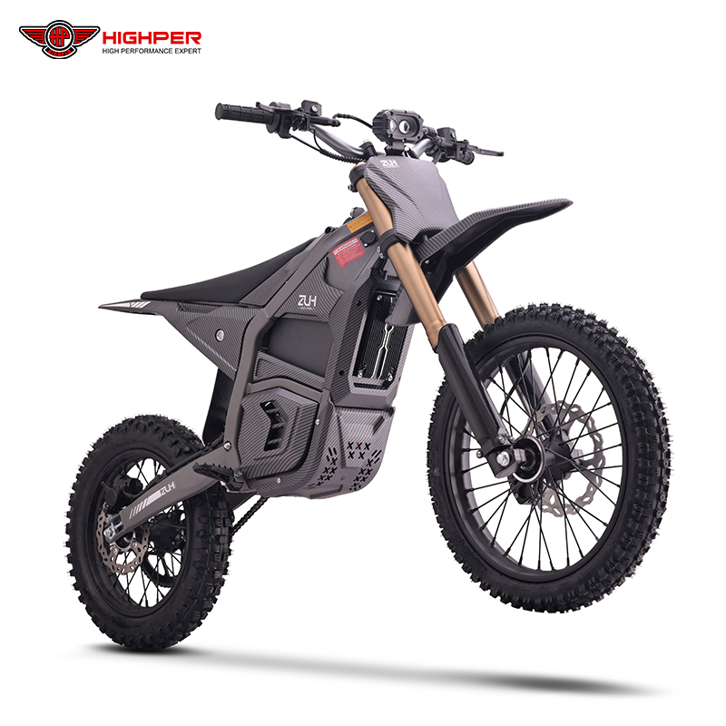 Фото электро питбайка Highper HP130E Electric off Road Dirt Bike 72V for Teens with 17/14" Wheels