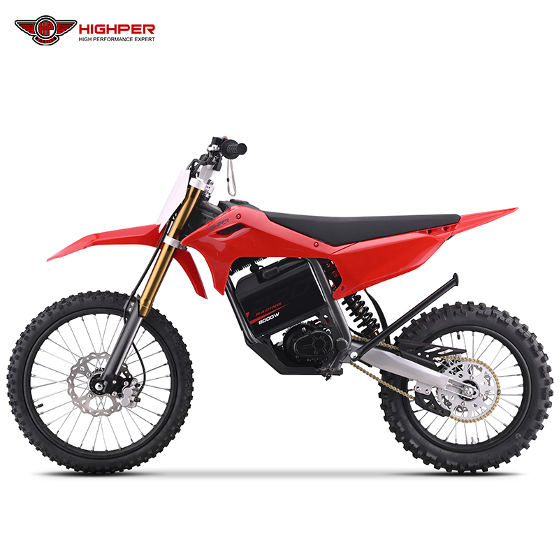 Фото электро питбайка Highper HP131E Electric 8000W Off-Road Bike 72V Battery 19/16" Wheels