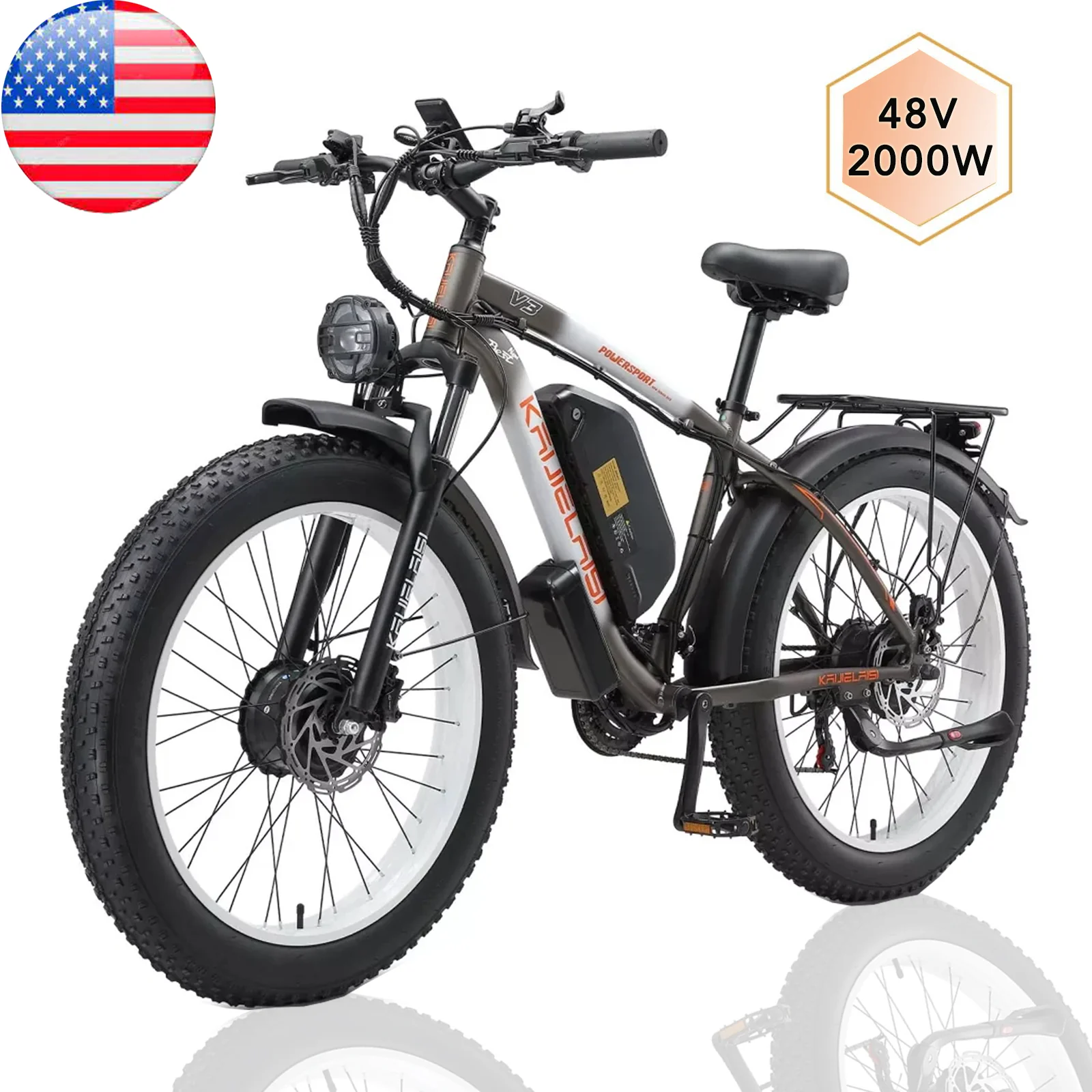 Фото электро питбайка KETELES Kaijielaisi V3 Dual Motor 2000W Electric Bike