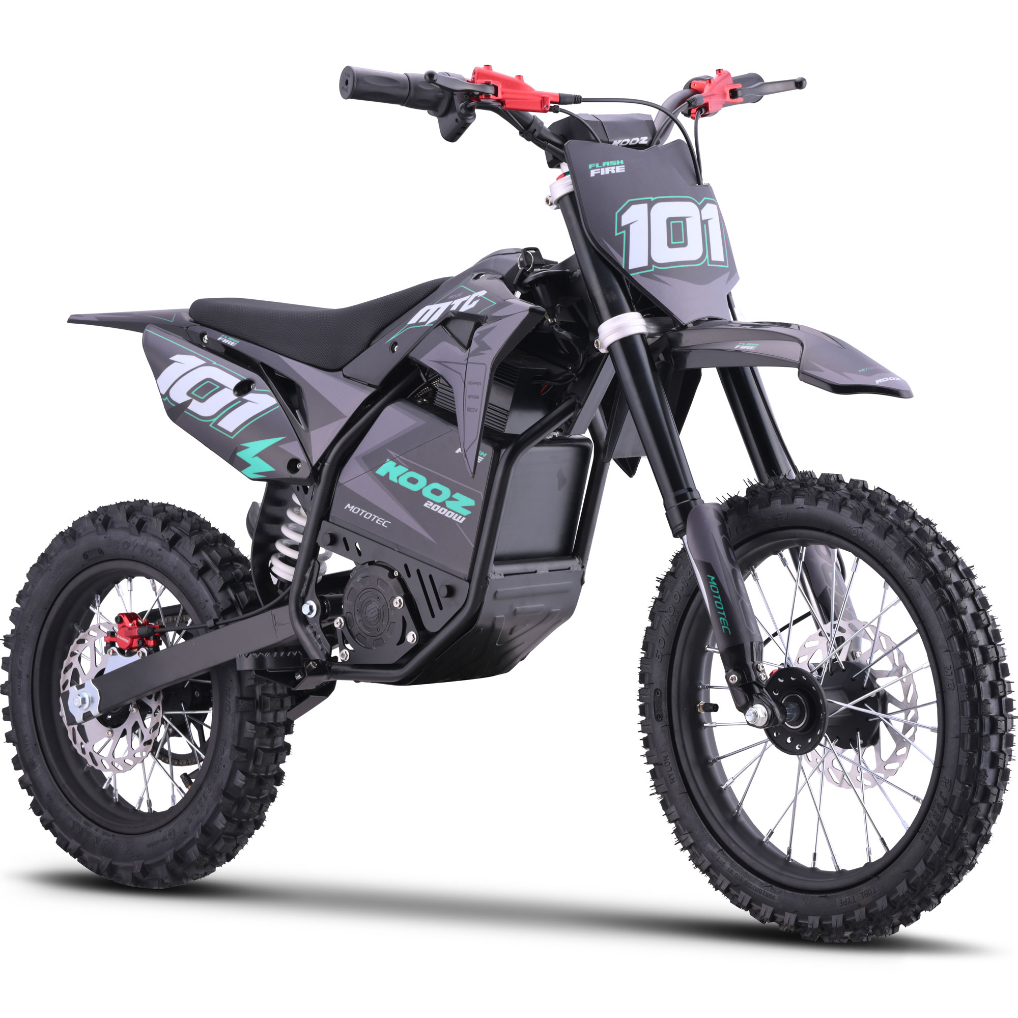 Фото электро питбайка MotoTec 60v 2000w Pro Electric Dirt Bike Lithium (HP115E)