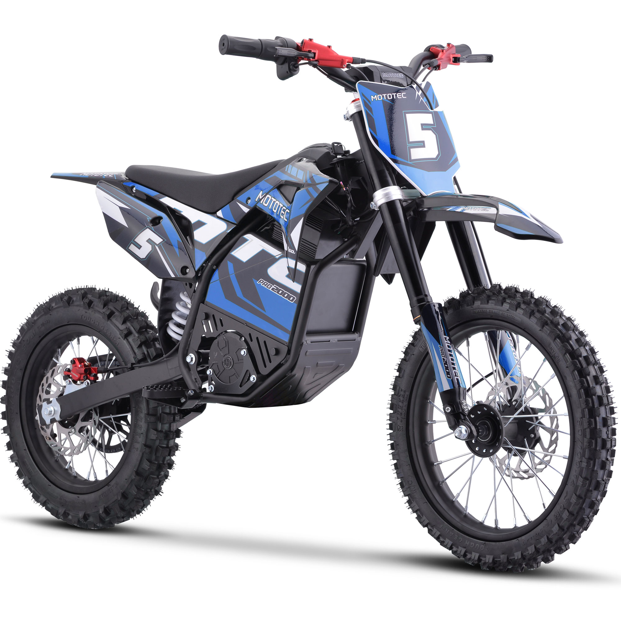 Фото электро питбайка MotoTec 60v 2000w Pro Electric Dirt Bike Lithium
