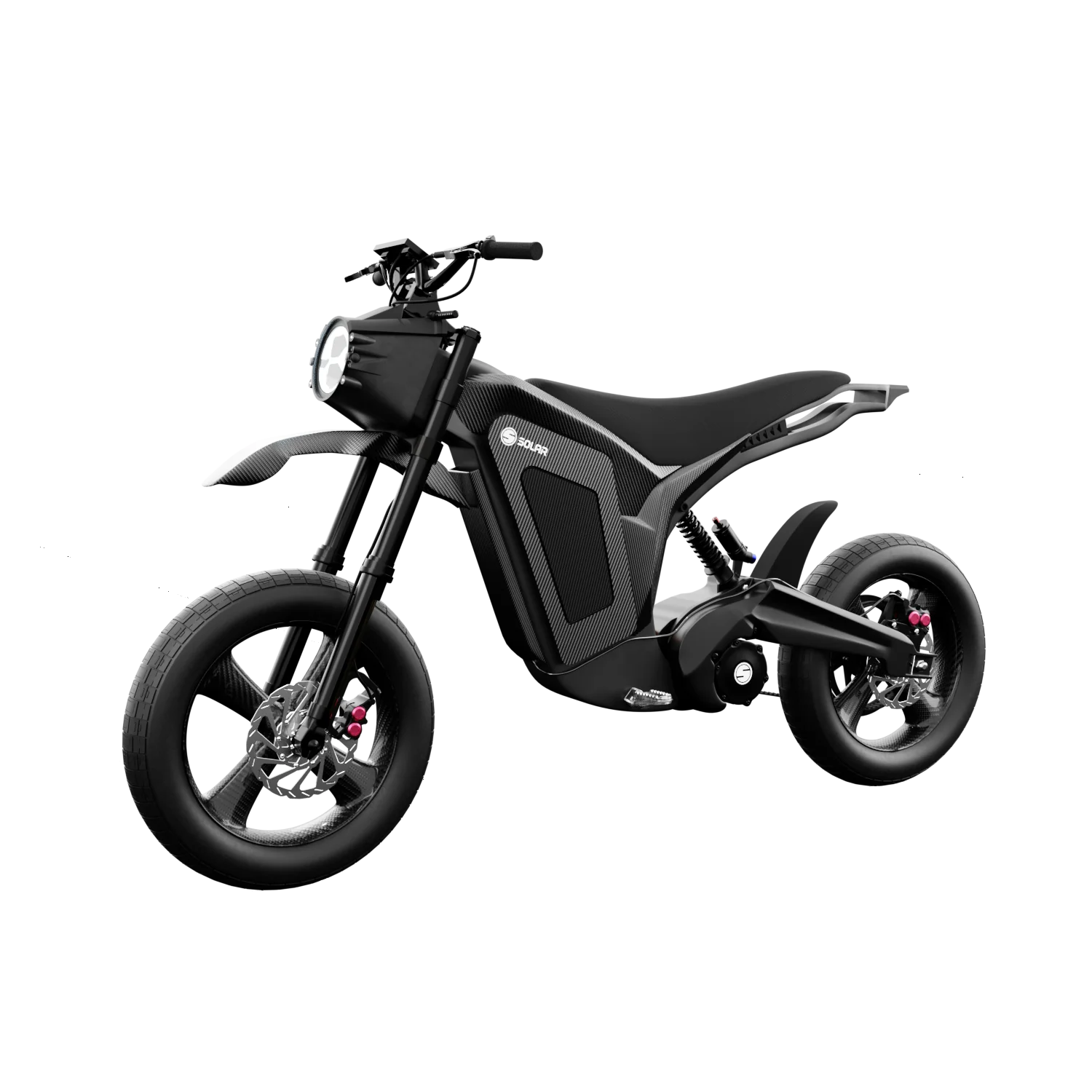 Фото электро питбайка Solar Scooters E-Clipse Stealth Edition - Belt Drive