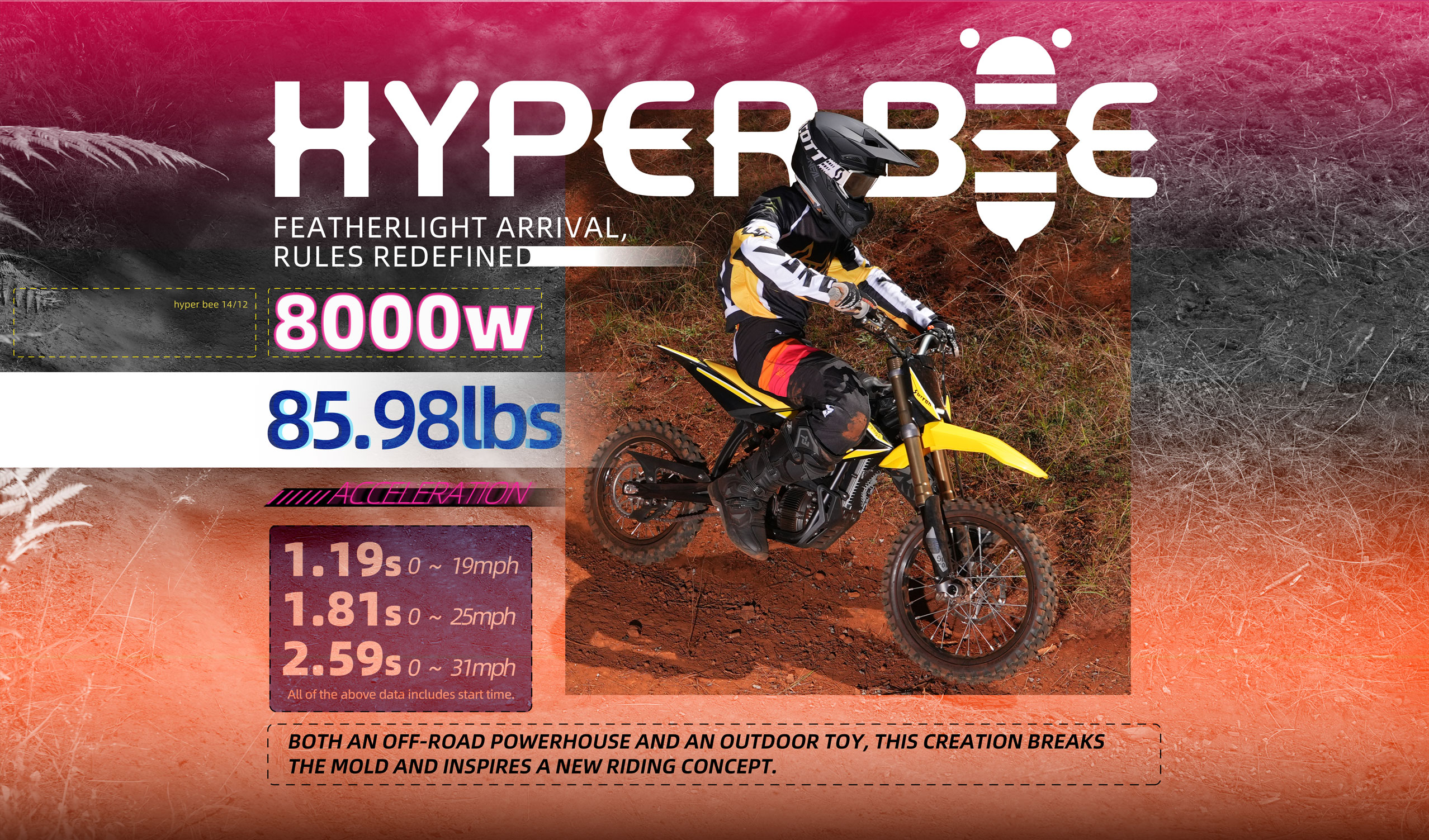 Фото электро питбайка Sur-Ron Hyper Bee