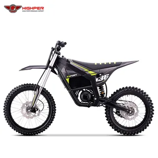 Фото электро питбайка Highper HP136E Electric Off-Road Dirt Bike 12KW72V QS138 Motor 21/18 Wheels